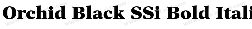 Orchid Black SSi Bold Italic字体转换